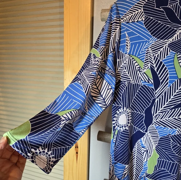 THE Look Blue Floral Women's Dress PS NWT - Picture 4 of 5